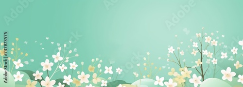a banner for this spring sale. a spring sale flyer with flowers on it