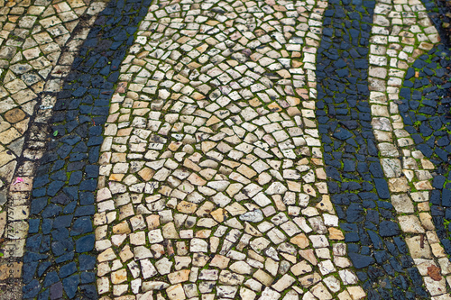 Obraz na płótnie Stone made walking path in Lisbon, Portugal. w salonie