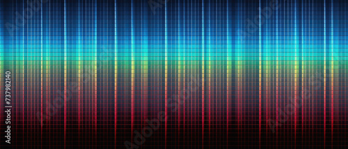 Retro colorful art seamless scan lines of digital VHS or TV signal static noise transparent overlay pattern wallpaper created with Generative AI Technology 