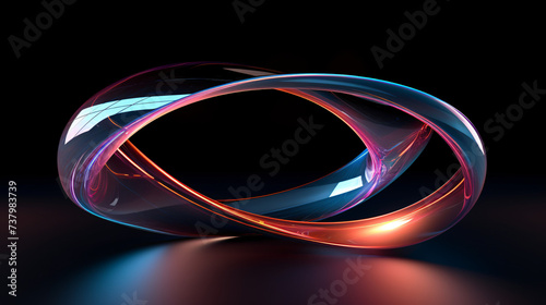 The virtual image of Mobius ring