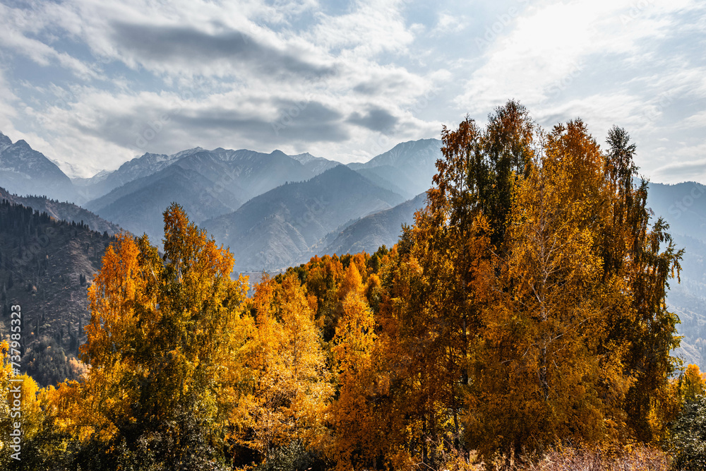 Fototapeta premium Beatiful nature of Almaty city of the Republic of Kazakhstan