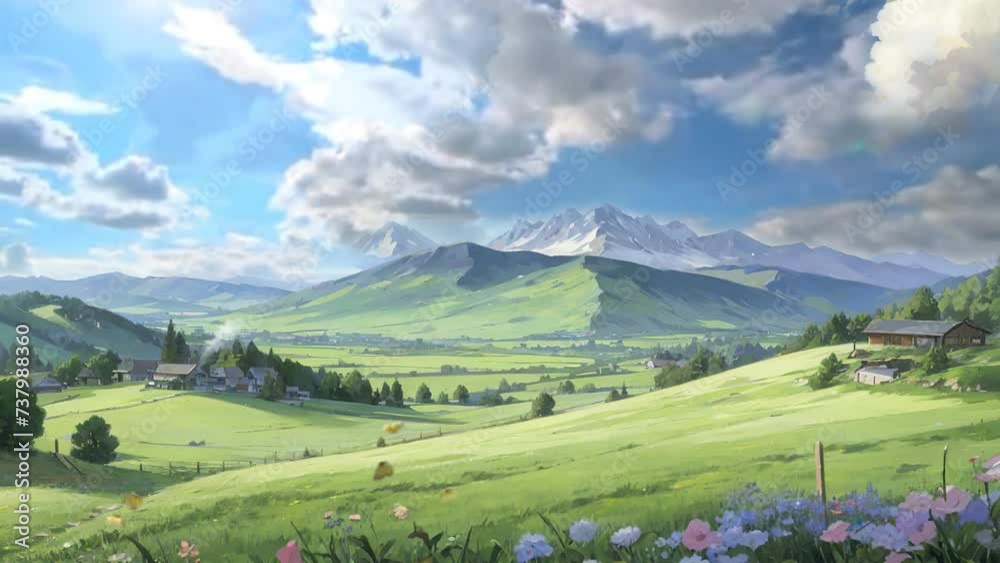 landscape in the mountains