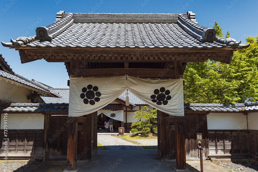 福島 会津武家屋敷 西郷頼母邸の表門