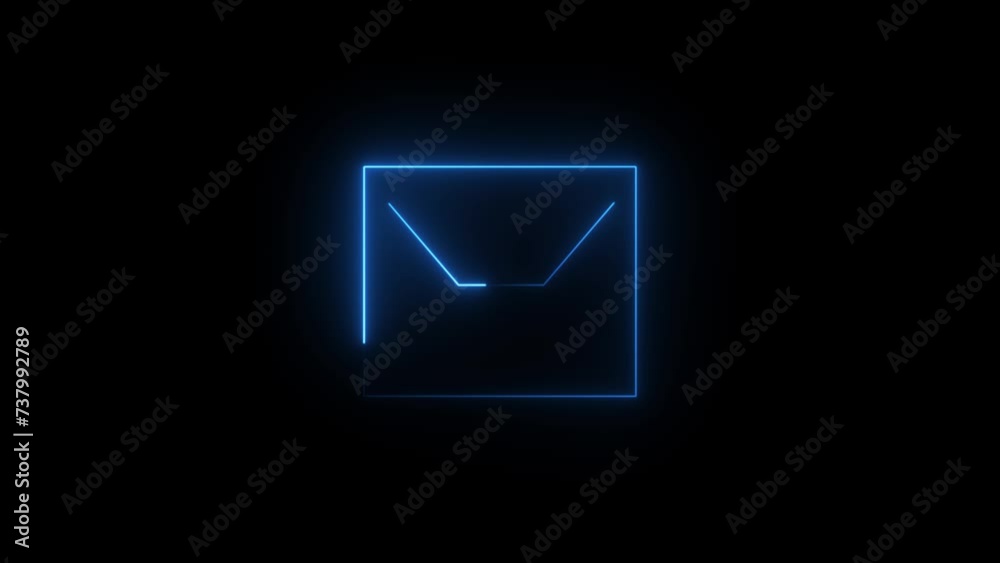 Envelope icon with plexus effect. Connected lines with dots. Lines plexus Envelope icon with plexus effect. Connected lines with dots. Lines plexus