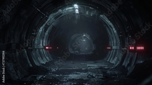 3d rendering dark science-fiction