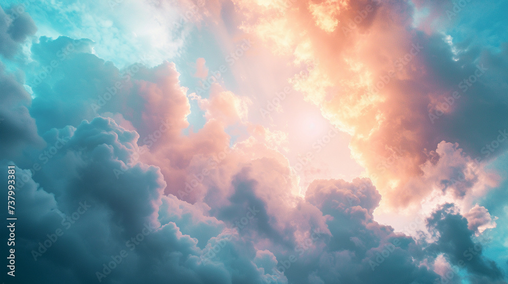 The breathtaking sight of a majestic sunrise sky The breathtaking sight of a majestic sunrise sky