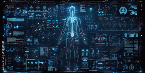 Futuristic Digital Body: Science-Driven Interface for Medical Health System #737995145