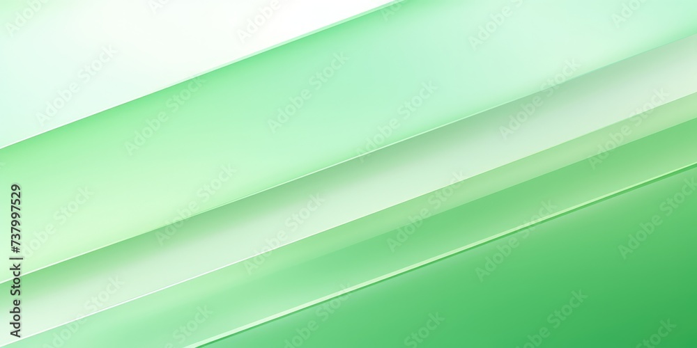 Fototapeta premium Green light Minimalist backdrop geometry gradient lines modern