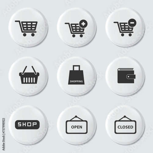 Design Vector with Set of Icons