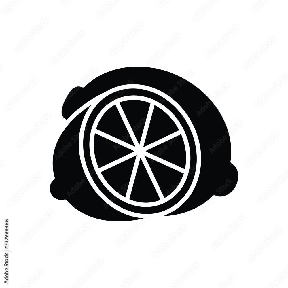 lemon icon vector design template simple and clean