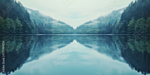 Soft focus creates serene aquatic ambiance in stunning natural backdrop. Concept Nature-inspired Portraits, Aquatic Serenity, Soft Focus Photography, Stunning Backdrops photo