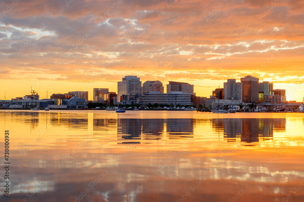 Norfolk, Virginia, USA on the Chesapeake Bay