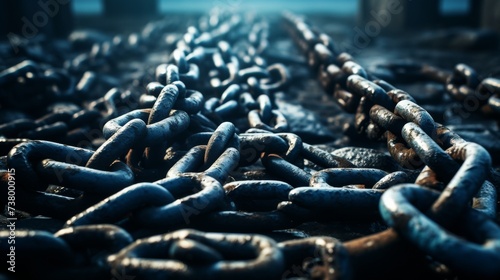 Chains Scattered on the Ground