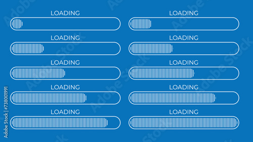 Percentage Diagrams Set for Infographics
