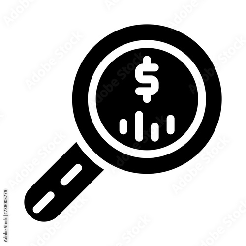 business analyst glyph icon