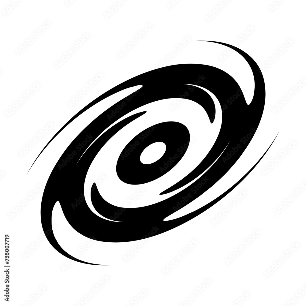 Simple typhoon silhouette icon. Hurricane. Vector. Simple typhoon silhouette icon. Hurricane. Vector.