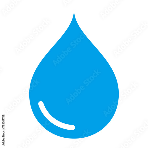 Water drop icon. Water droplet icon. Vector.