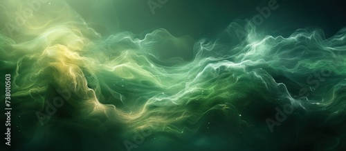 Abstract organic green lines as wallpaper background © KRIS