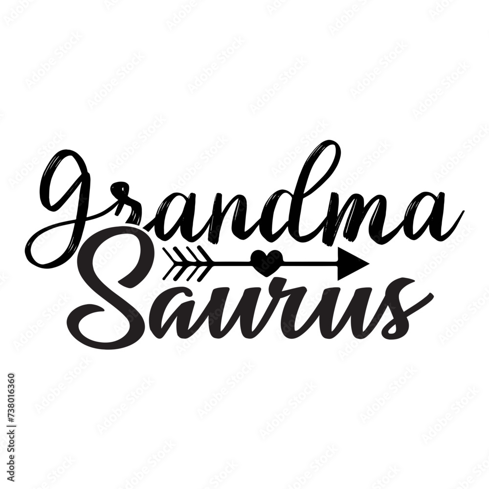 Fototapeta premium Grandma Saurus SVG Design
