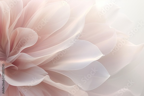 organza flower petals of delicate color 