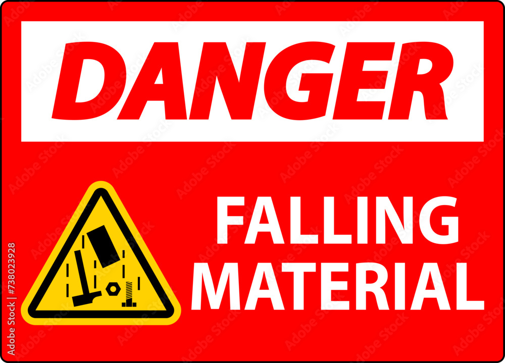 Danger Sign, Falling Material