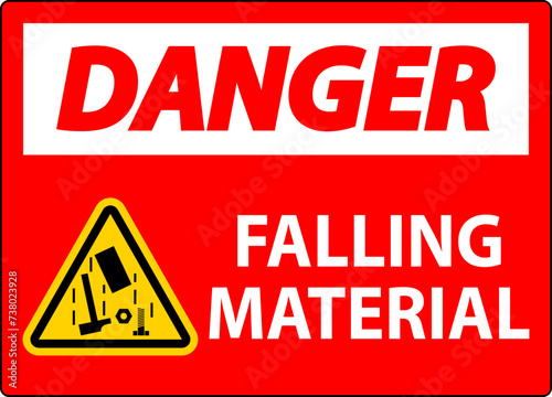 Danger Sign, Falling Material