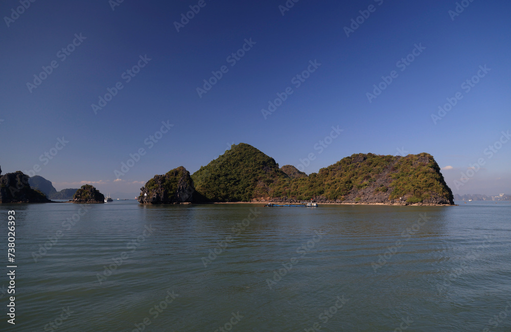 View of Halong Bay in Vietnam