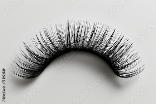 Eyelashes, separated eyes with beauty mascara Illustration in Blue Vector