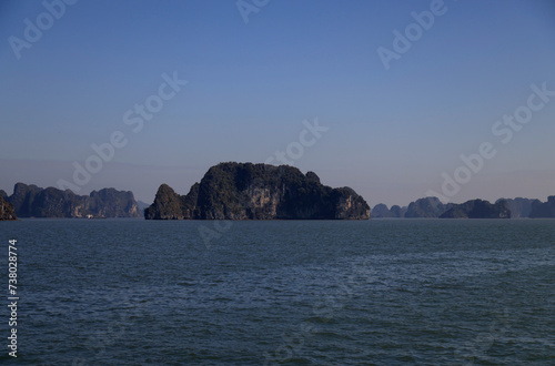 View of Halong Bay in Vietnam photo