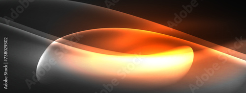 Lines and waves with neon light effect background for wallpaper, business card, cover, poster, banner, brochure, header, website