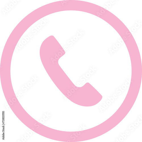 Cute Phone Icon For Contact Symbols In Media