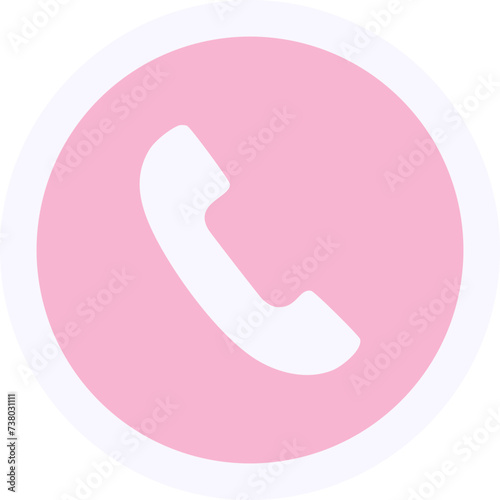 Cute Phone Icon For Contact Symbols In Media