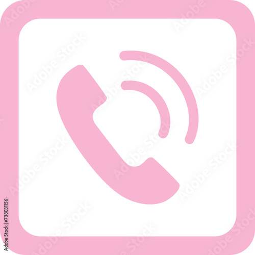 Cute Phone Icon For Contact Symbols In Media