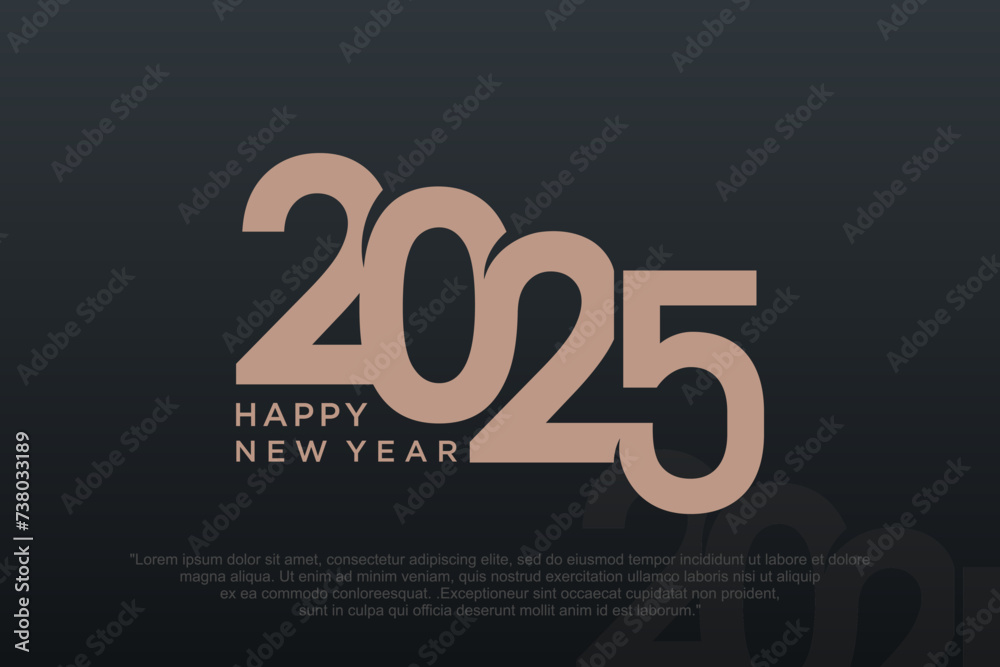 Happy new year 2025 design,2025 logo text design. new year celebration concept . Vector illustration Happy new year 2025 design,2025 logo text design. new year celebration concept . Vector illustration