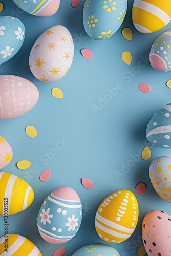 easter eggs background