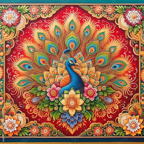 Traditional Indian Peacock  Wallpaper 