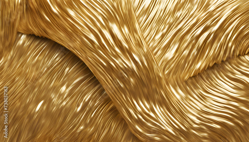 Luxurious Japanese Art: Golden Bristle Brush on a Stunning Background