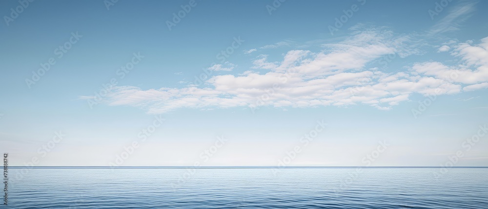 Calm Sea and Clear Sky at Daytime