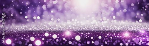 glow glittering purple silver particle shiny lights abstract bokeh background