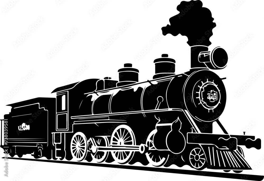 Vetor do Stock: Train SVG, Steam Engine SVG, Engine SVG, Train Clipart ...