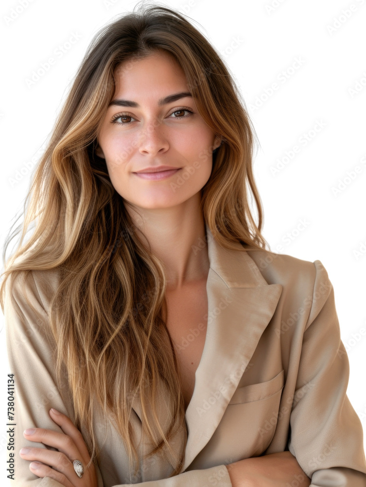 30s businesswoman in transparent background 30s businesswoman in transparent background