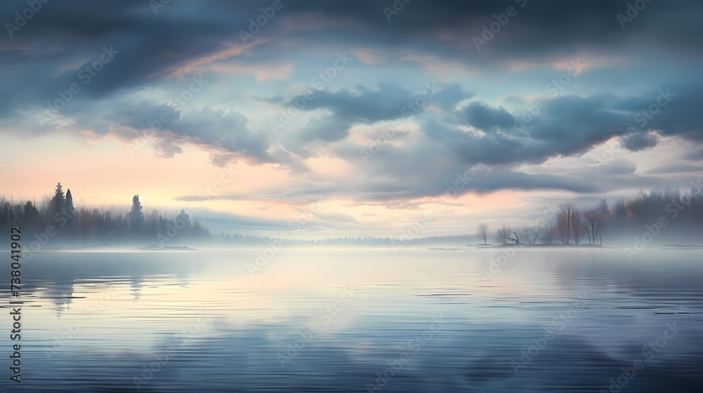 Peaceful lake background, nature, ecology, ecotourism Peaceful lake background, nature, ecology, ecotourism
