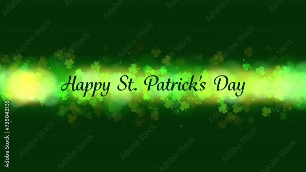 Happy St. Patrick's Day Banner Loop