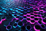 Colorful Background With Hexagonal Shapes
