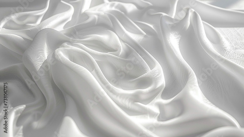 A close-up shot of a folded plain white shirt mockup.