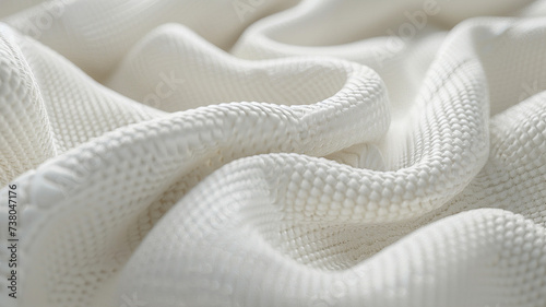 A close-up shot of a folded plain white shirt mockup.
