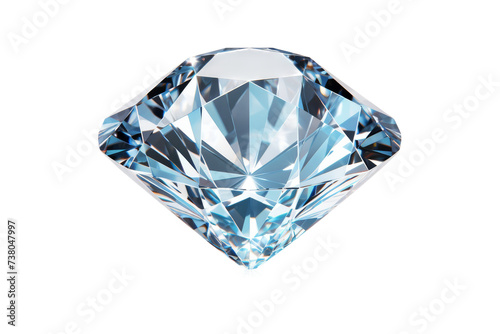 Blue Diamond. A photograph of a blue diamond placed on a Transparent background.