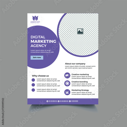 Modern corporate flyer template