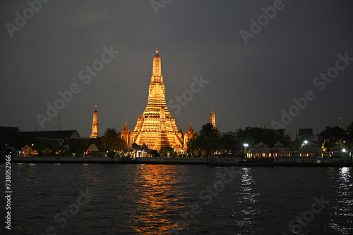 Wat Arun  or Temple of Dawn in Bangkok  Thailand