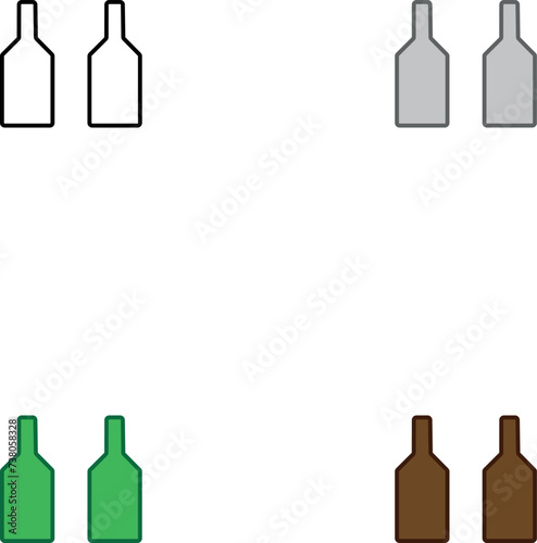 set of bottles
